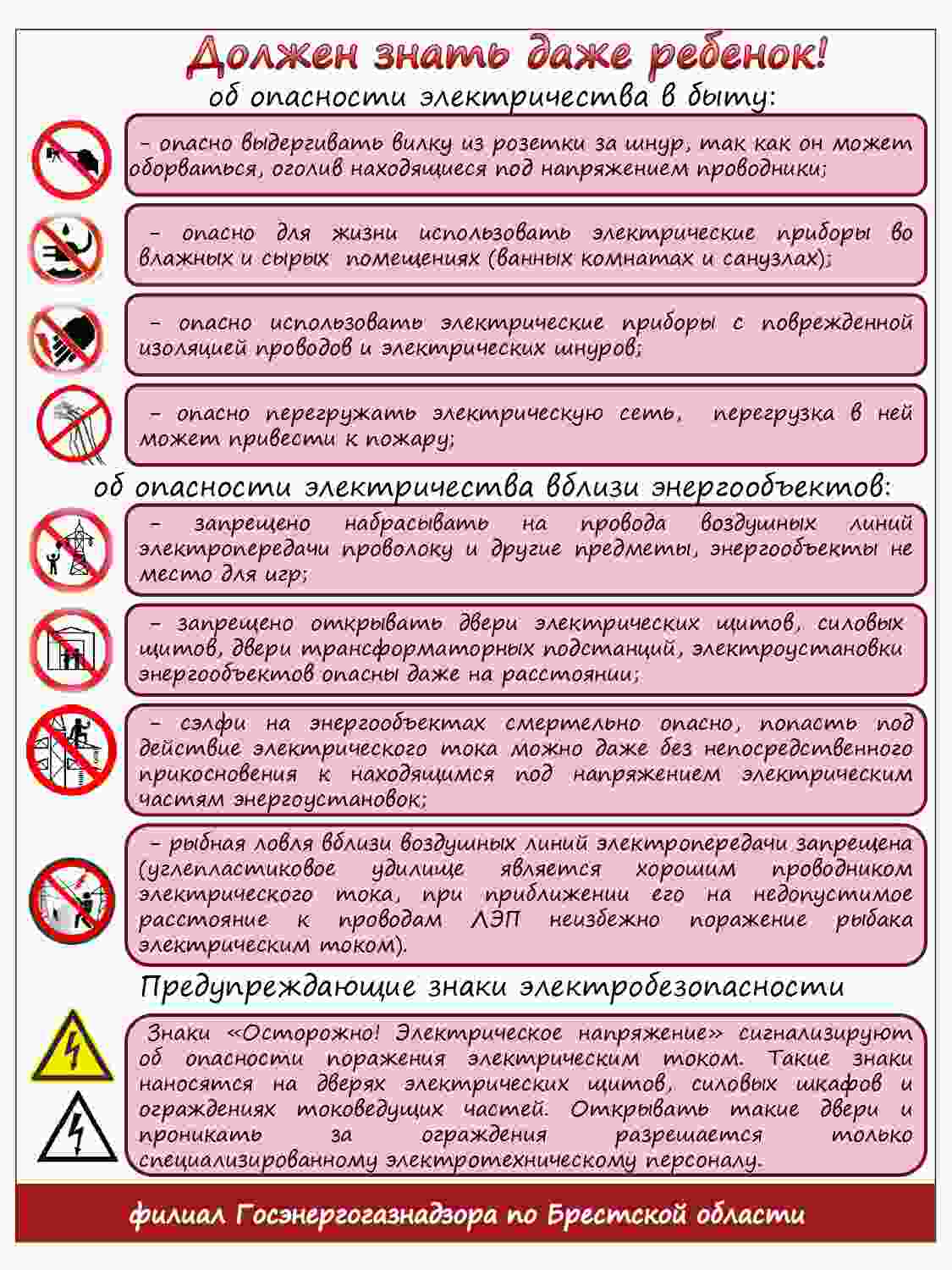 Безопасность в быту - Гимназия № 2 г.Бреста